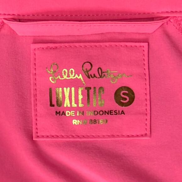 Lilly Pulitzer Luxletic Roxie Pink Islanna UPF 50+ Performance Jacket size S NEW - Picture 4 of 14
